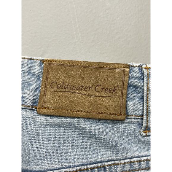 Coldwater Creek Cropped Jeans Women's Petite 8P Blue Denim Mid Rise Light Wash - Picture 5 of 7